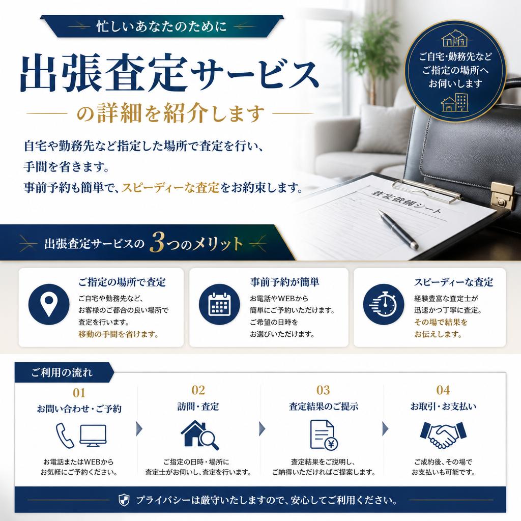 出張査定サービスのご紹介