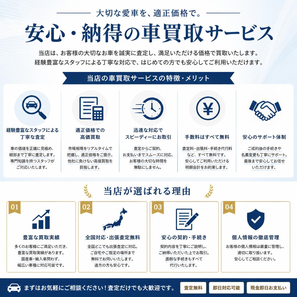 高崎市のハッピーカーズ高崎北店の特長