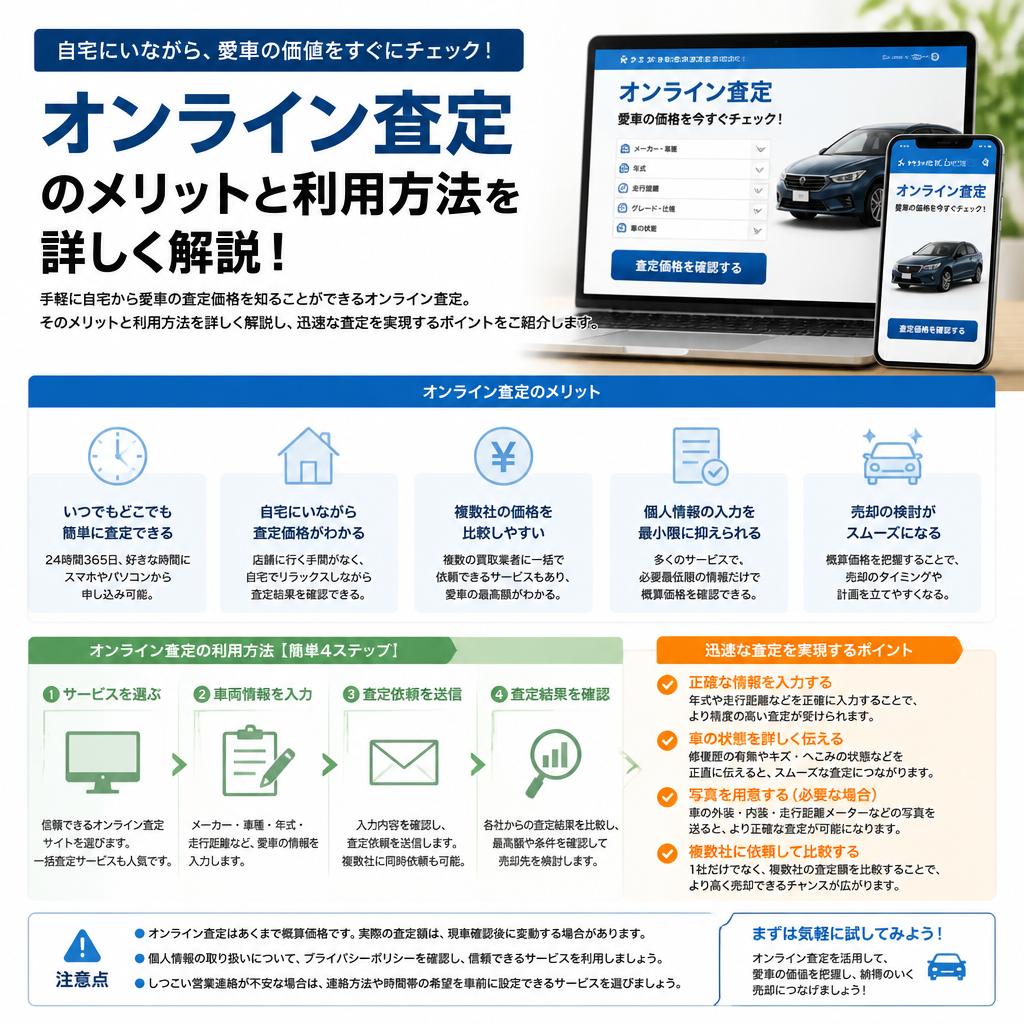 オンライン査定でスピーディーに！